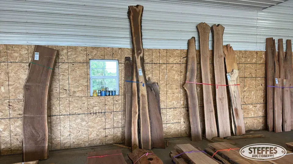 Black walnut slabs Business Inventory