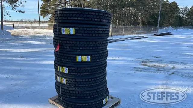 (8) Zwarthz 11R24.5 tires