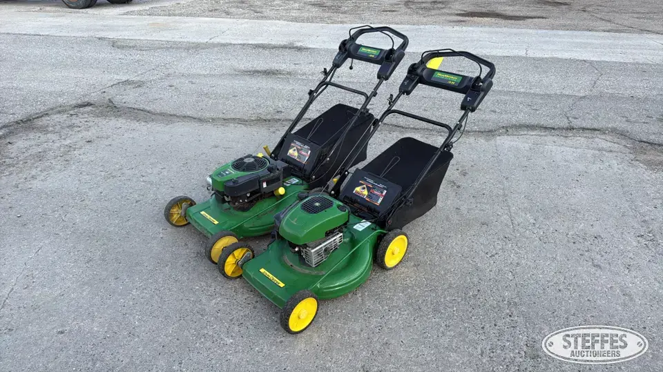 (2) John Deere push mowers