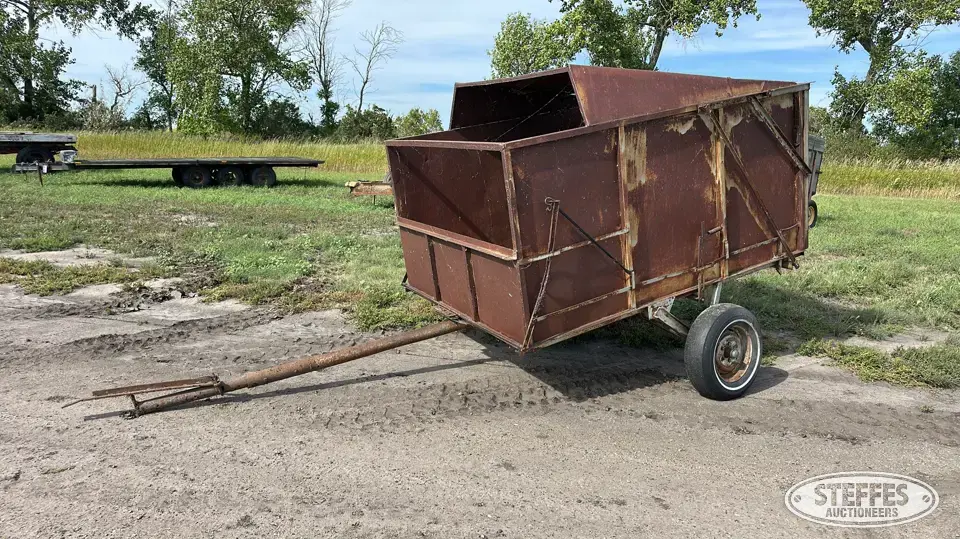 Shop-built dump cart