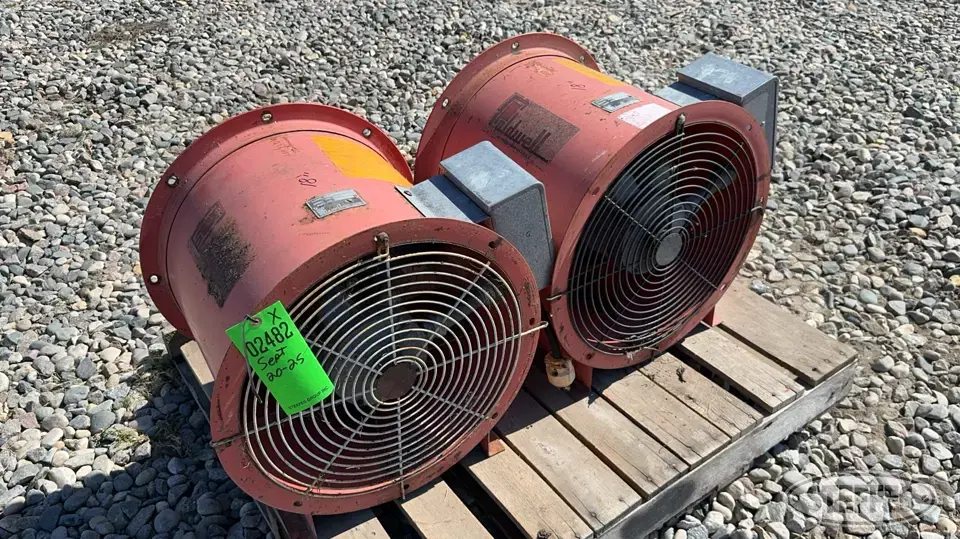 (2) Caldwell F8-312 bin fans Aeration Equipment