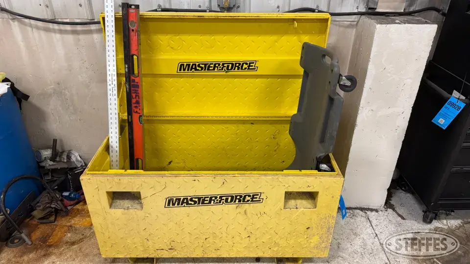 Masterforce job box Storage and Bench