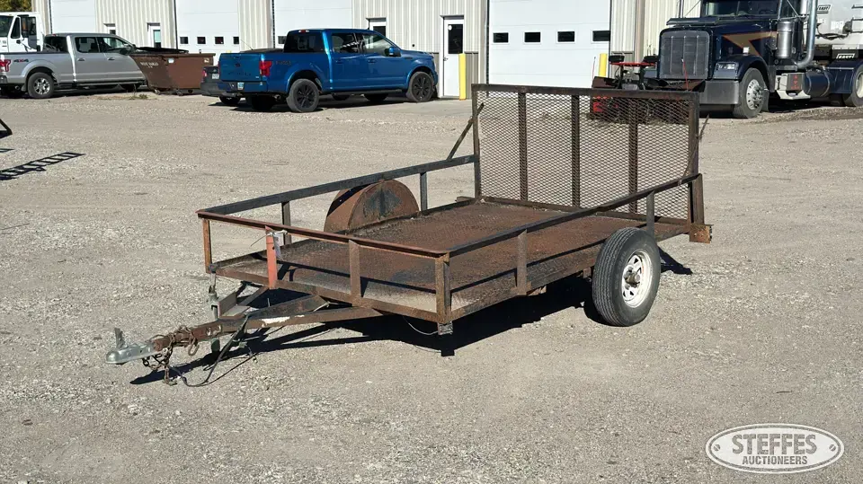 Single axle equipment trailer Flatbed Trailer