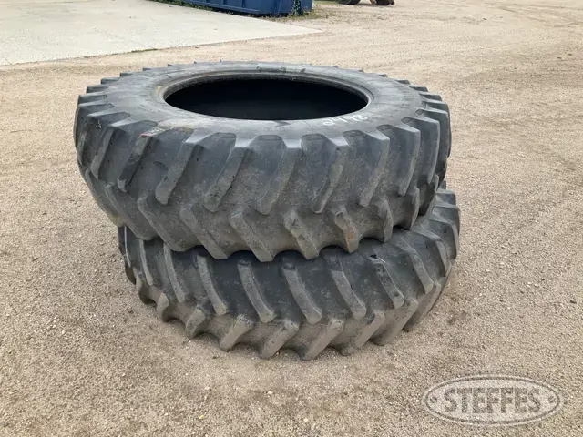 (2) Firestone 20.8R42 tires