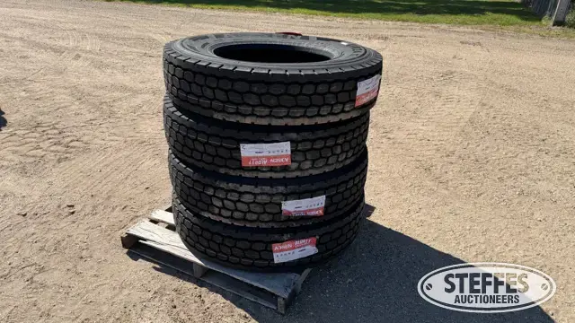 (4) Aosen ALD811 11R24.5 truck tires