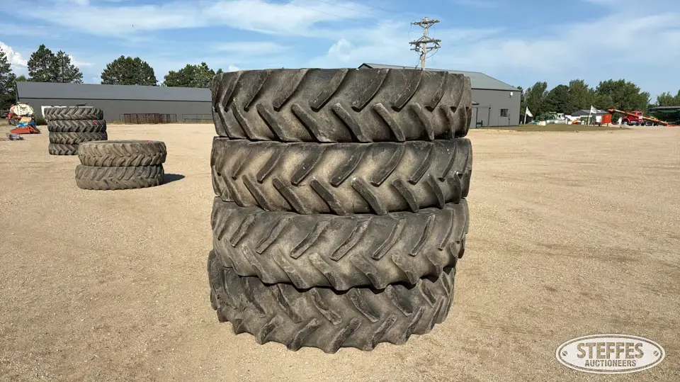 (4) Goodyear 480/80R50 tires Tractor-Implement Tire