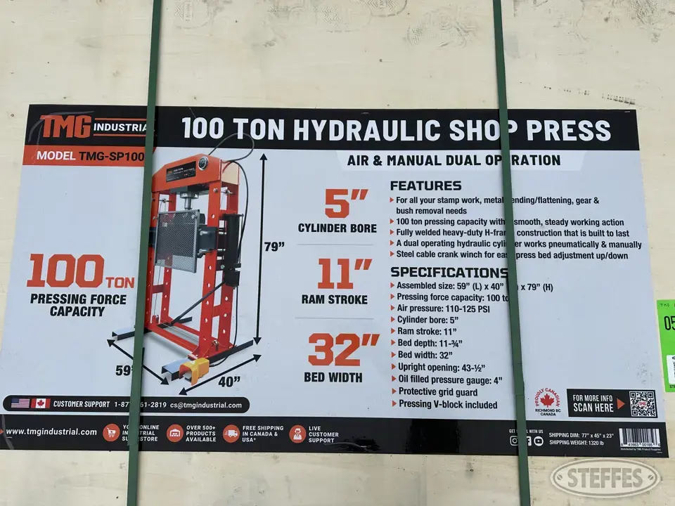 2023 TMG SP100 General Tools and Shop Supply