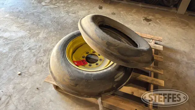 (2) 7.50-20 single rib tires