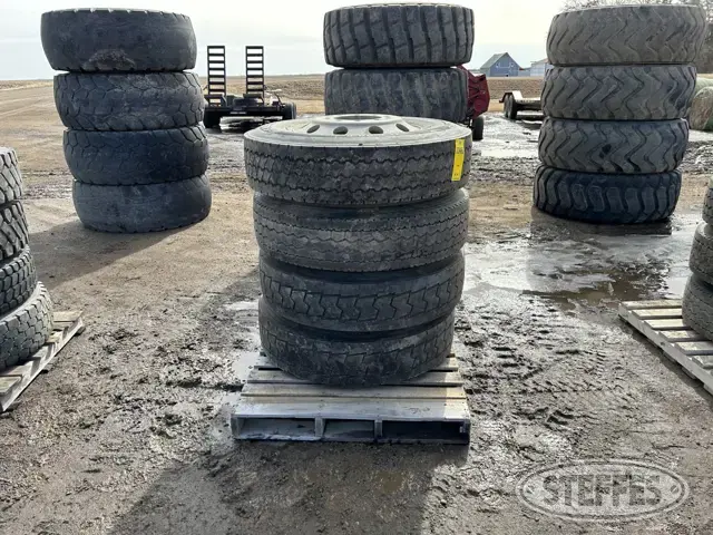 (4) Goodyear LHS 11R22.5 tires