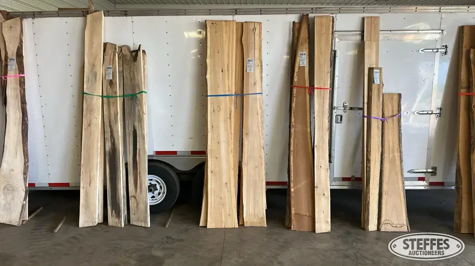 (5) White cedar slabs Business Inventory