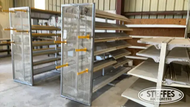 Metal shelving