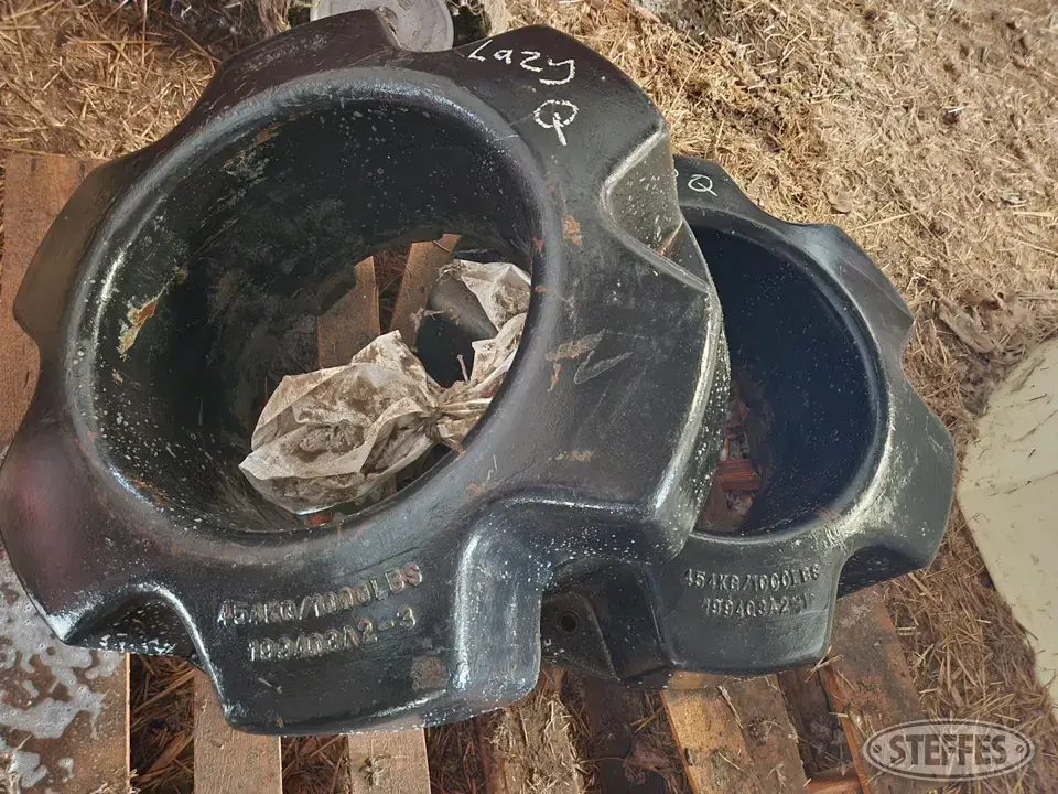 (2) Case IH wheel weights Farm Support Item