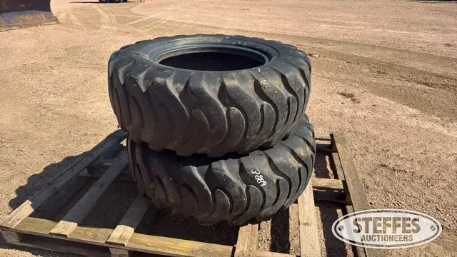 (2) Caterpillar 15.5-25 tires