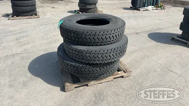 (4) Firestone 11R22.5 tires