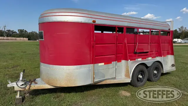 1984 shop-built tandem axle livestock trailer