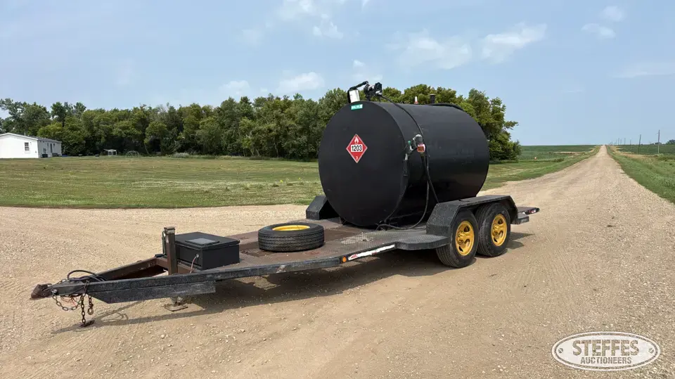 Shop-built tandem axle fuel trailer Fuel-Lube Trailer