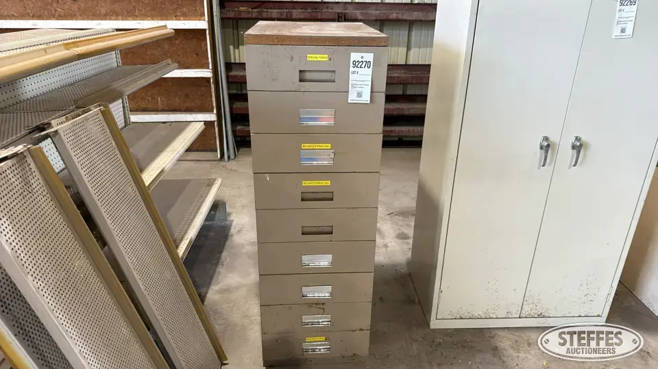 Metal filing cabinet Farm Support Item