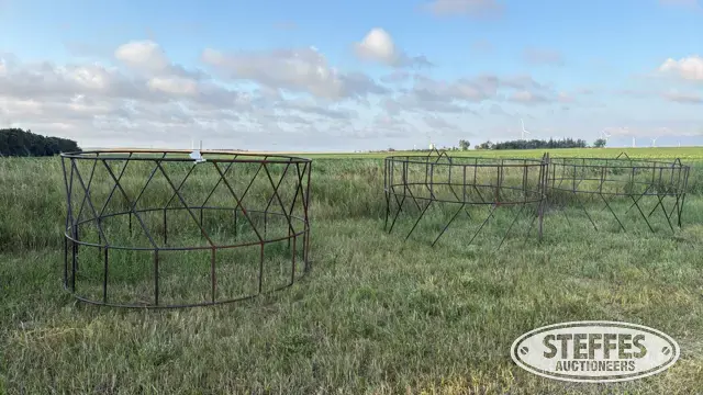 (3) Round bale feeders