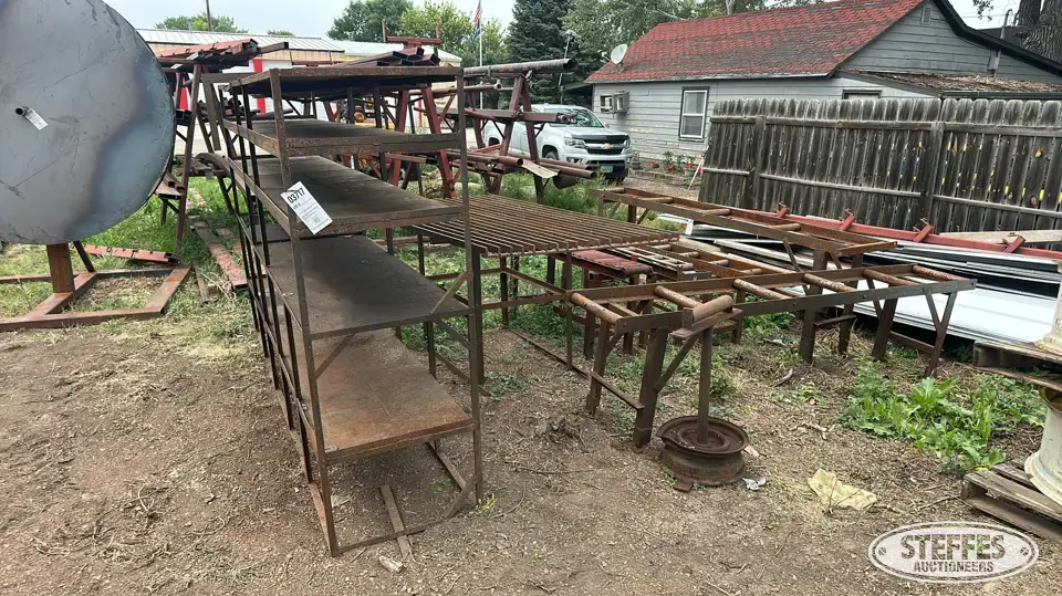 Table, shelving unit & conveyors Storage and Bench