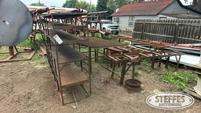 Table, shelving unit & conveyors