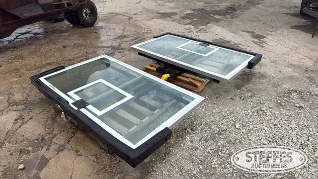 (2) Glass basketball backboards