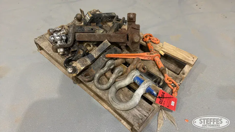 Assorted receiver hitch, clevis, & chain binders General Tools and Shop Supply