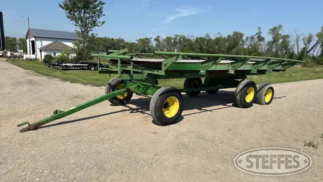 Shop-built bale wagon