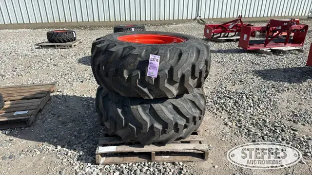 (2) 420/70-24 tires