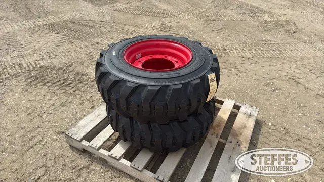 (2) 12x16.5 skid steer tires