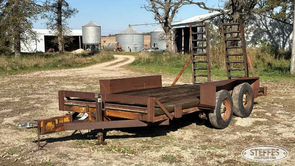 Shop-built tandem axle equipment trailer Utility Trailer