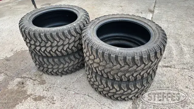 (4) Hercules TIS Offroad 35x12.50R22LT tires