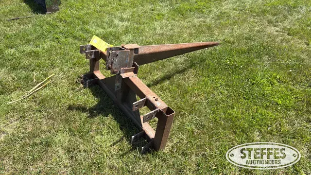 Shop built bale spear