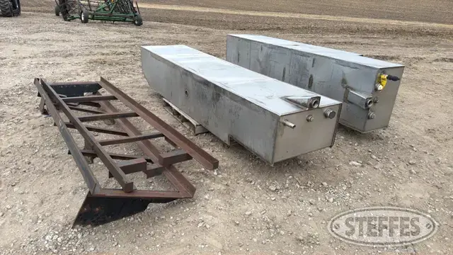 (2) Stainless steel saddle tanks