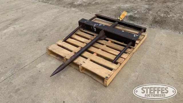 Shop-built bale spear