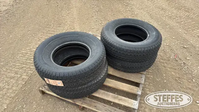 (4) Durun ST225/75R15 trailer tires
