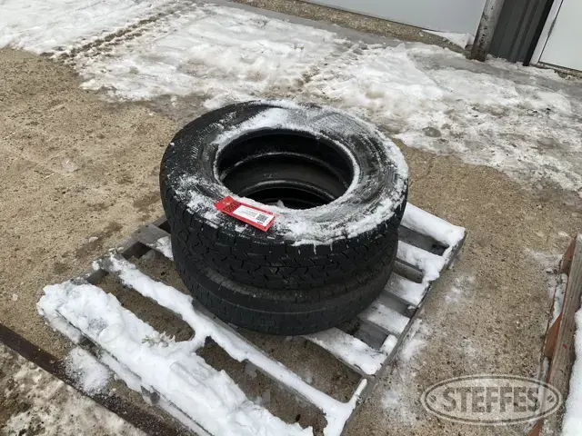 (2) Cooper LT235/80R17 tires