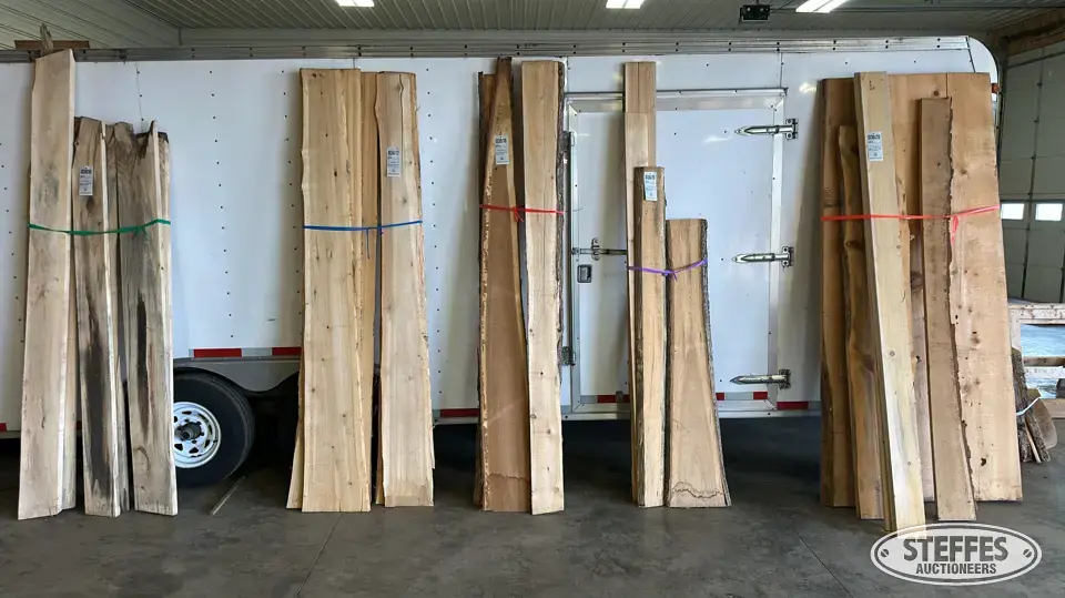(4) White cedar slabs Business Inventory