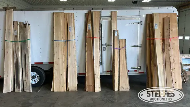 (4) White cedar slabs