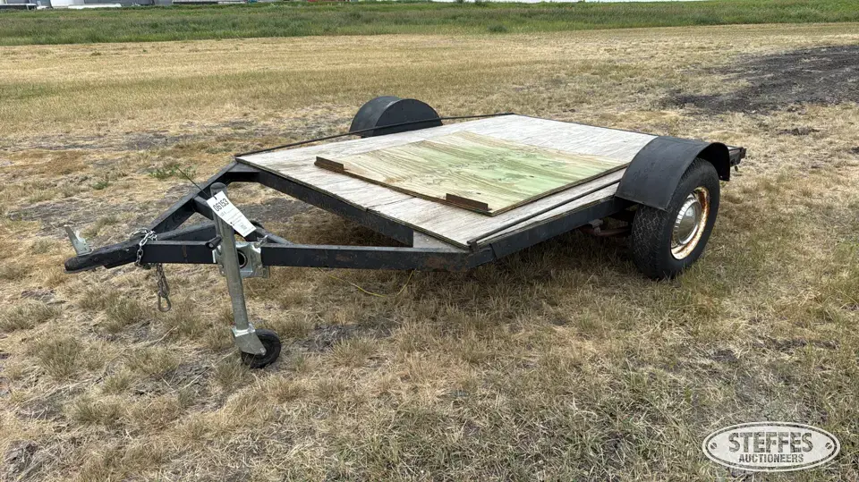 Shop-built single axle utility trailer