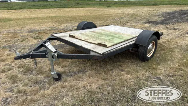Shop-built single axle utility trailer