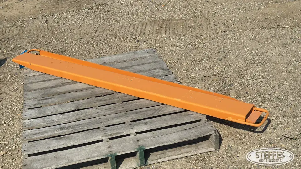 (2) Fork extensions Skid Steer Fork