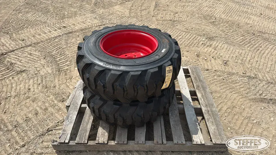 (2) 12-16.5 skid steer tires Construction Equipment Tire