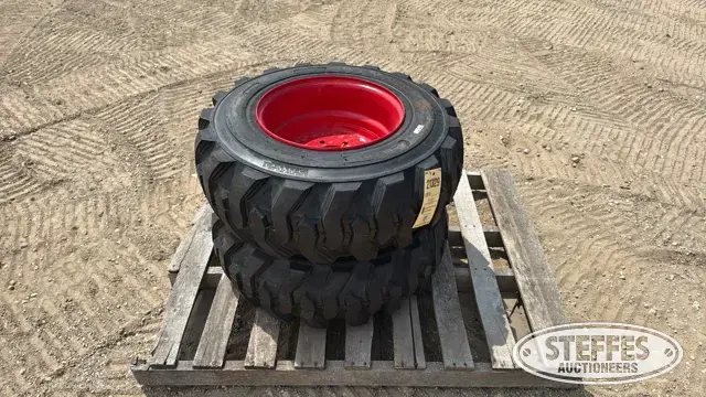 (2) 12x16.5 skid steer tires