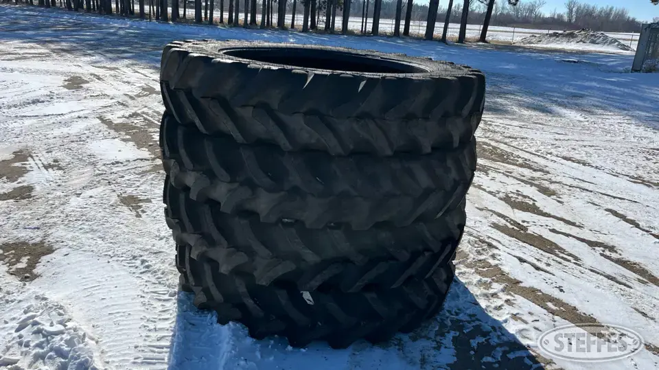 (4) Goodyear 380/90R46 tires Tractor-Implement Tire