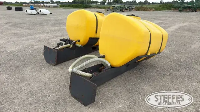 (2) Poly saddle tanks