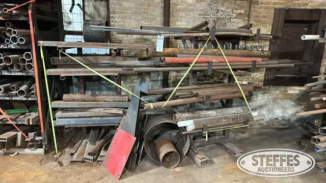 (2) Metal racks w/contents