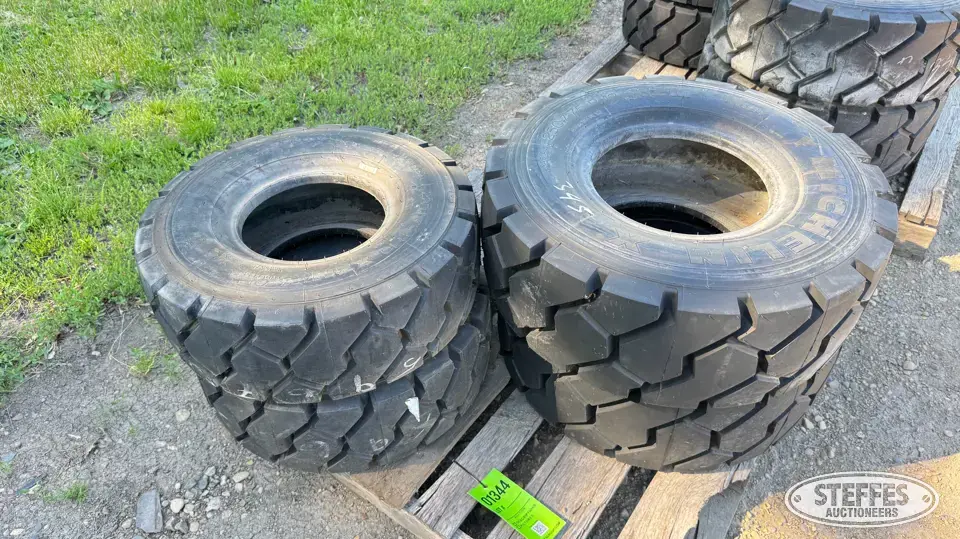 (4) Michelin forklift tires Construction Equipment Tire