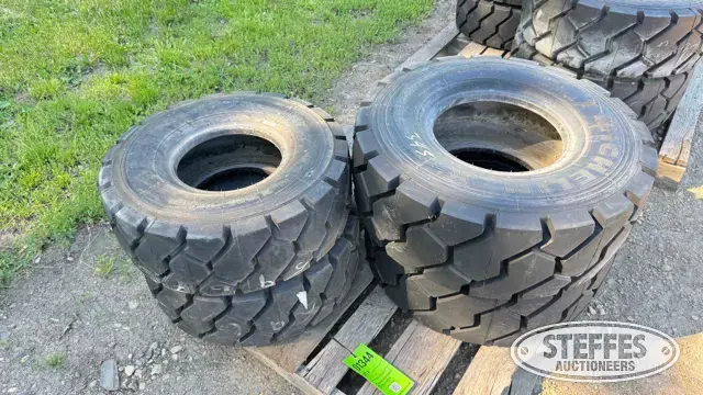 (4) Michelin forklift tires
