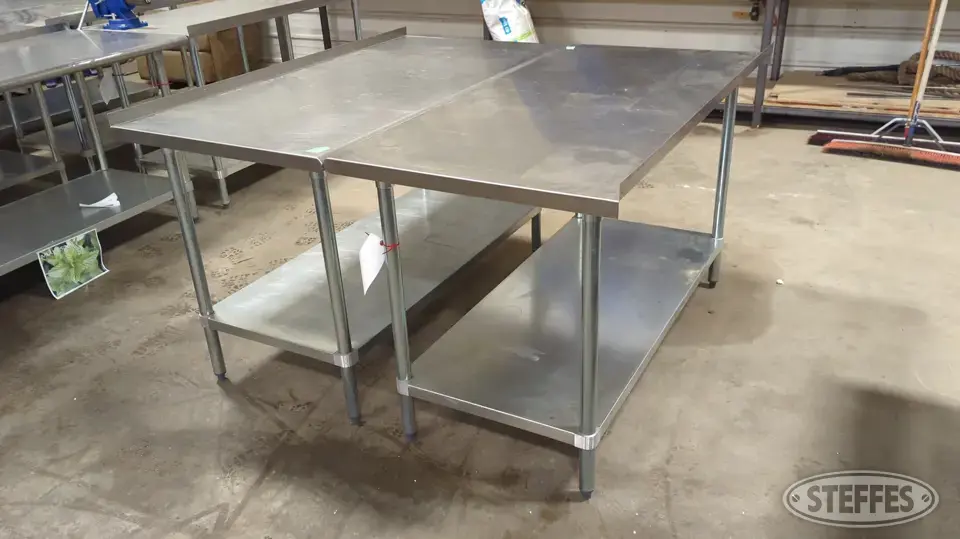 (2) Advance Tabco tables General Business Support Item