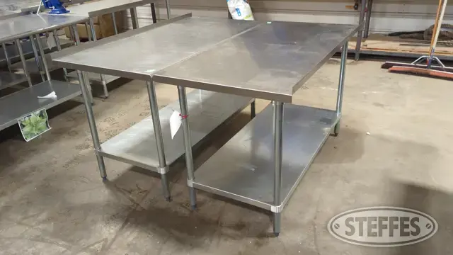 (2) Advance Tabco tables